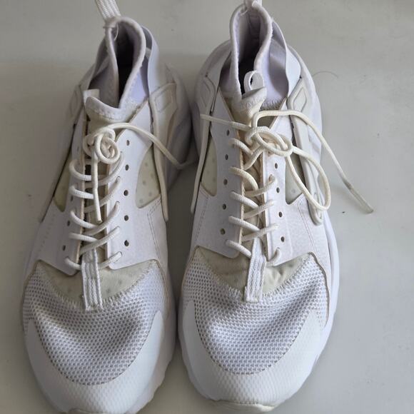 Nike Air Huarache Run Triple White – Size 6Y / Women’s 7.5 – 847569-100 - Picture 5 of 5